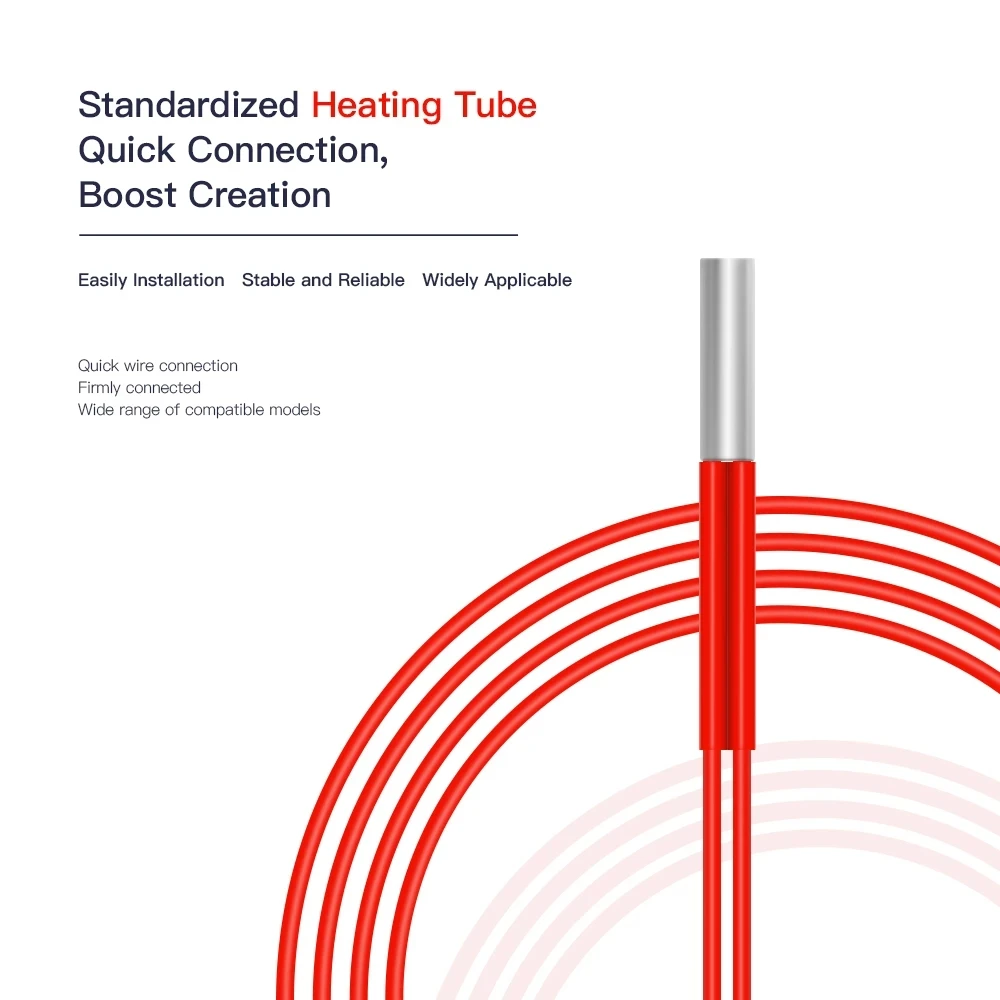 

CREALITY 3D Printer Parts Hotend Heating Pipe Tube 24V 40W For Ender-3/Ender-3 Pro/CR-20 Pro Sermoon D1 Printer Original Brand