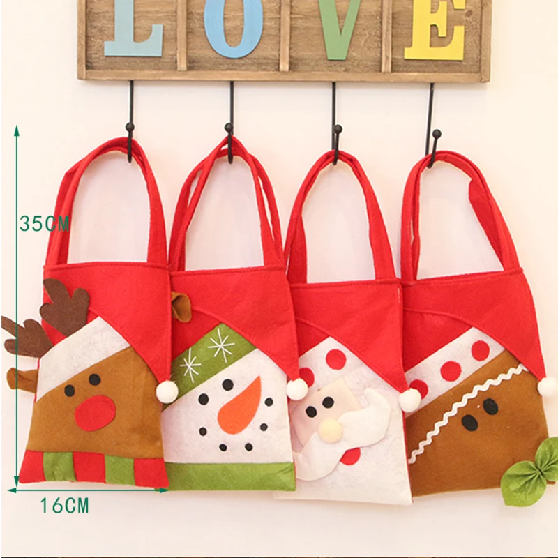 Подвесная Рождественская елка Санта Снеговик олень медведь пингвин сумочка для