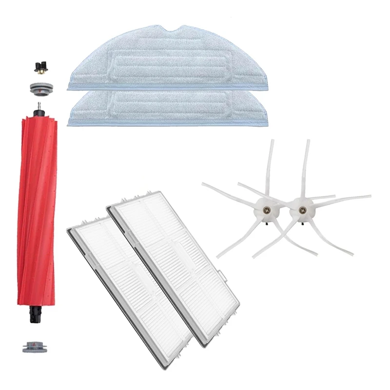 

7Pcs Replacement Parts Kit for Xiaomi Roborock S7 Robot Vacuum Cleaner Side Roller Main Brush HEPA Filter Mop Pads