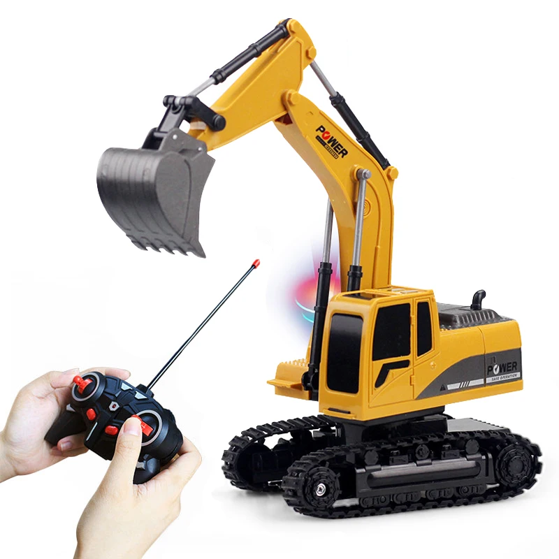 

2.4Ghz RC Excavator Toy 6 Channel 1:24 RC Engineering Car Alloy And Plastic Excavator 6CH And 5CH RTR For Kids Christmas Gift