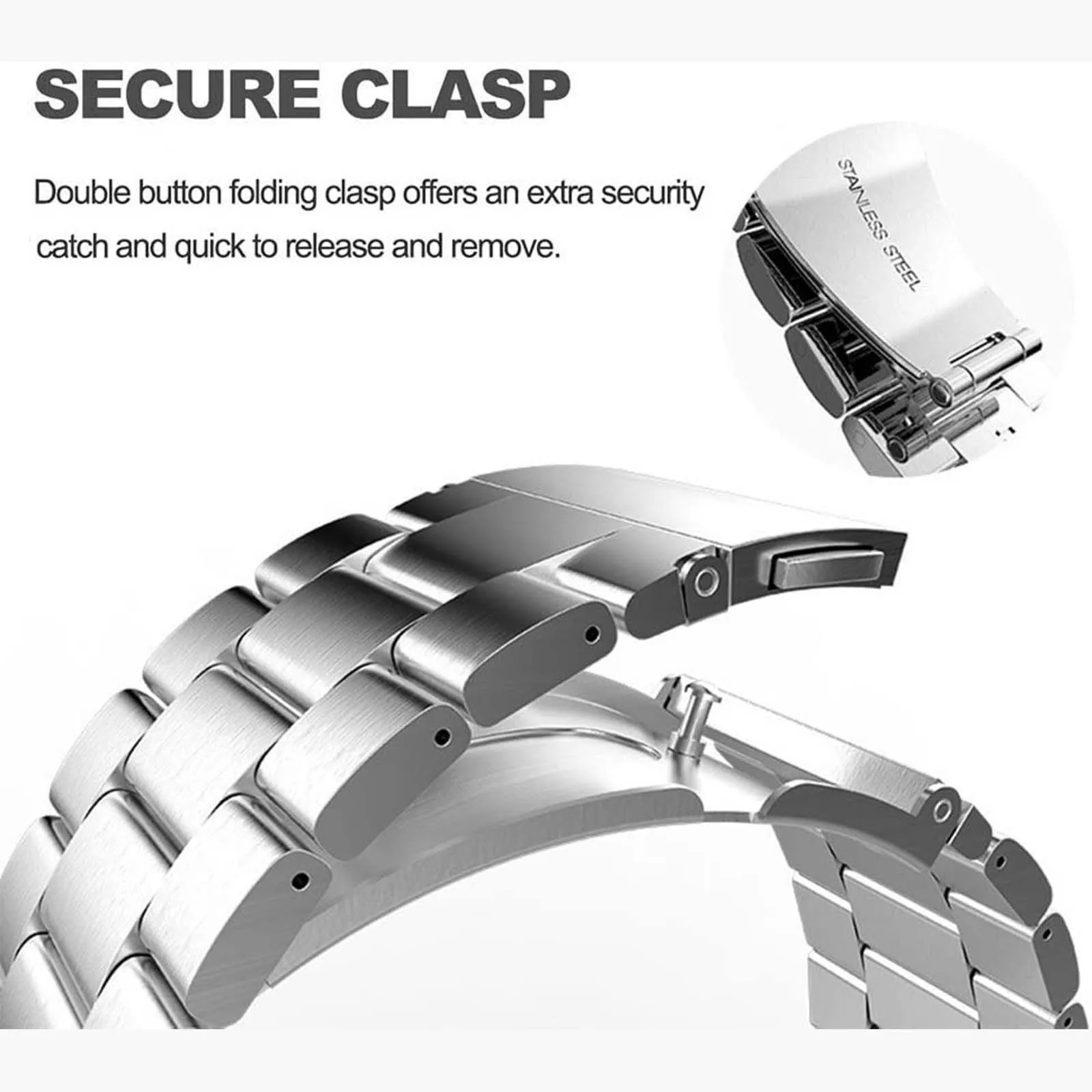 

Stainless Steel Watchbands Metal Wristband Strap For Huawei Honor Band 6 Replacement Business Bracelet Watchband Accessories