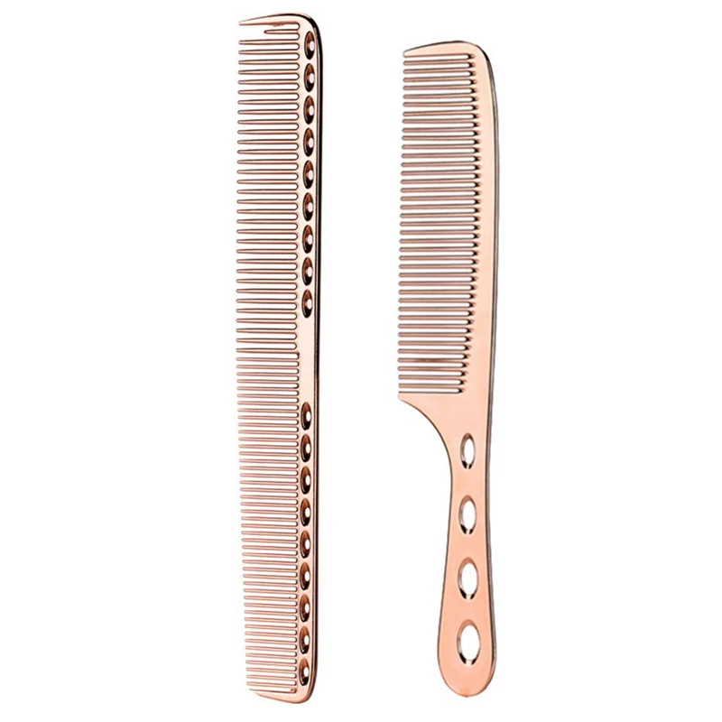 

1 Набор, антистатические гребни для стрижки волос, из нержавеющей стали