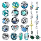 Браслет INBEAUT из серебра 925 пробы, с синим фианитом