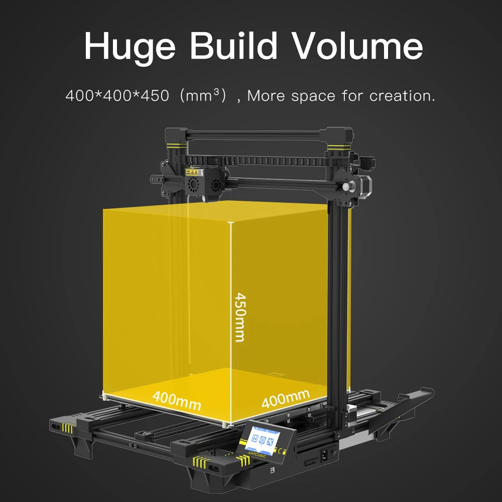ANYCUBIC Chiron Newet 3D принтеры с зажимами размера плюс Ultrabase экструдер Экран двойной Z
