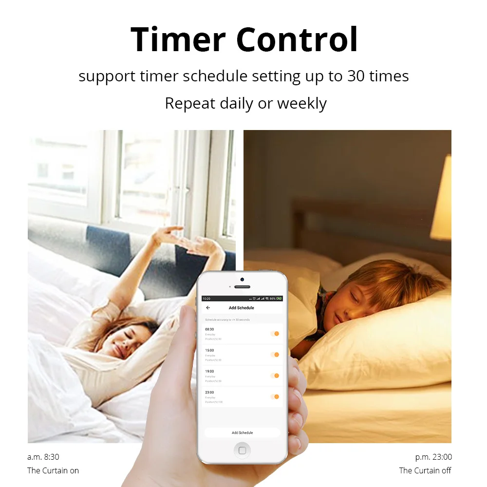 Моторизованный роликовый шторный двигатель Zemismart Smart Life Alexa Google Home Assistant