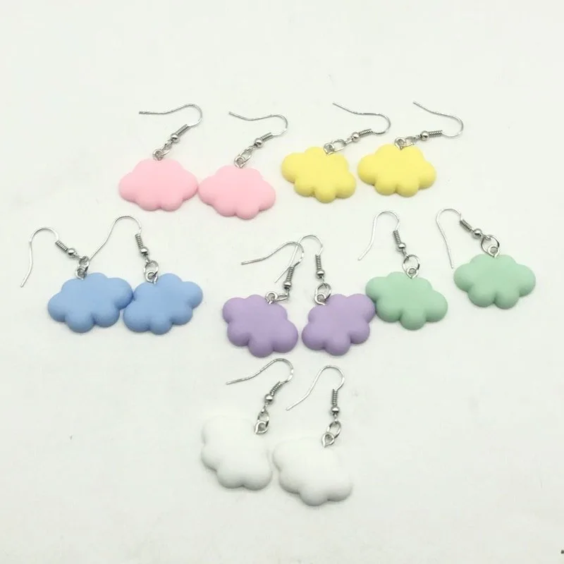 

Fashion Cute Sweet Summer Cloud Drop Earrings Punk Jewelry For Cool Women Girl Friendship Gifts