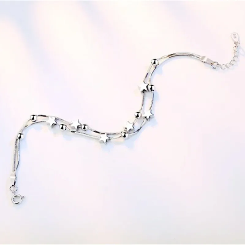 Новые летние многослойные цепочки со звездами браслеты для женщин свадебные