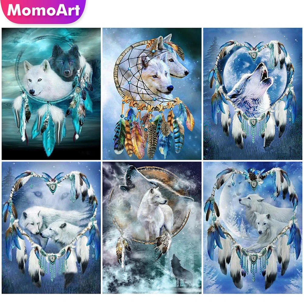 

MomoArt Алмазная мозаика вышивка крестом волки картина алмазная животные Алмазная мозаика вышивка крестом картины