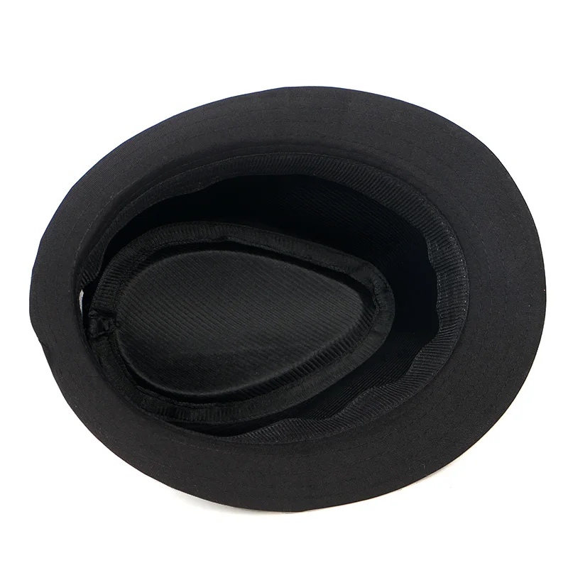 Классическая фетровая шляпа Мужская модная Осенняя черная однотонная