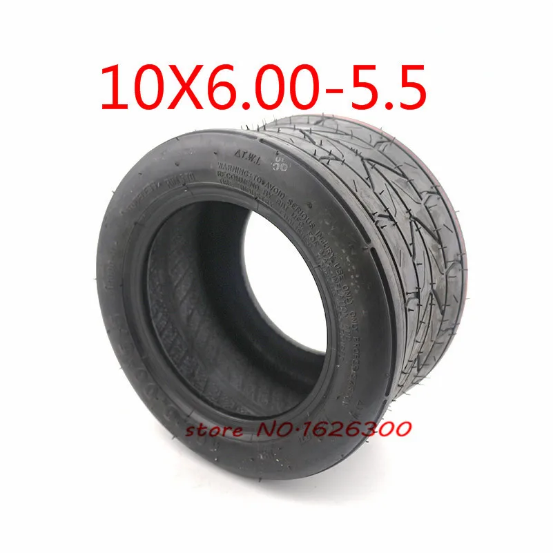 

High Porformance 10 Inch Widened Tire 10x6.00-5.5 Motorcycle Vacuum Road Tire Tubeless Tire Wheel