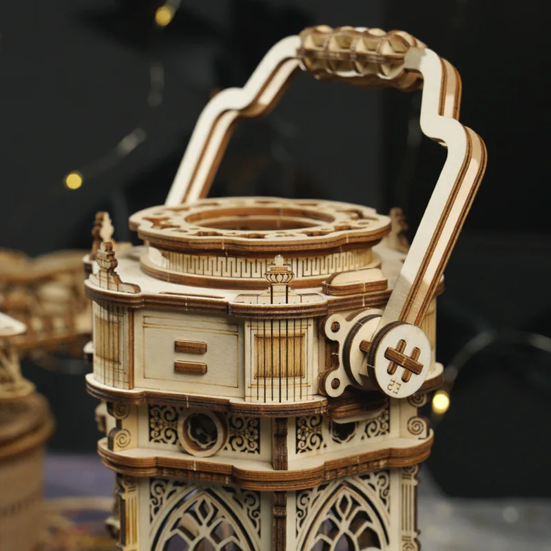 Robotime 210 шт. DIY 3D Викторианский фонарь деревянная головоломка игра сборка