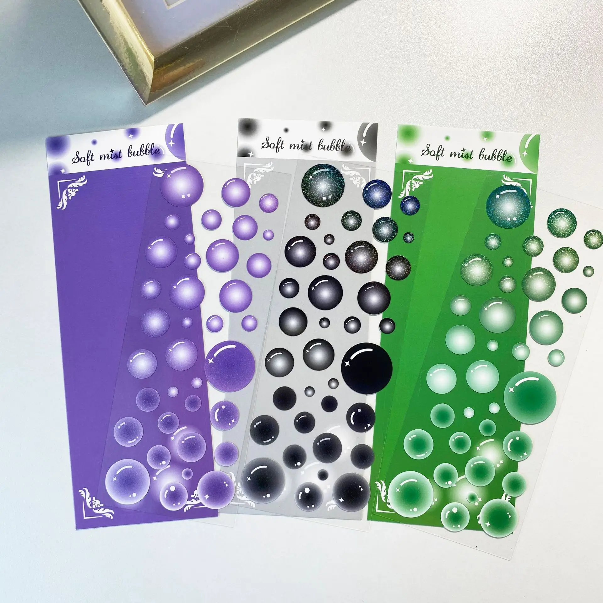 Фантазия красочный пузырьковый лазер Ins Корейская фотография карта счастливый