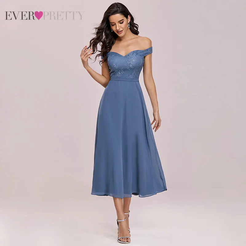 

Lace Bridesmaid Dresses 2021 Ever Pretty Short Chiffon A Line V Neck Sleeveless Elegant Wedding Party Dress For Women ES03126