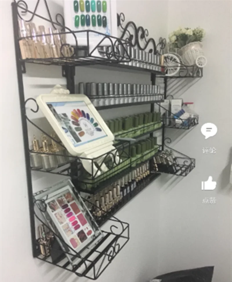 4 слойная железная полка для лака ногтей подставка магазина демонстрации