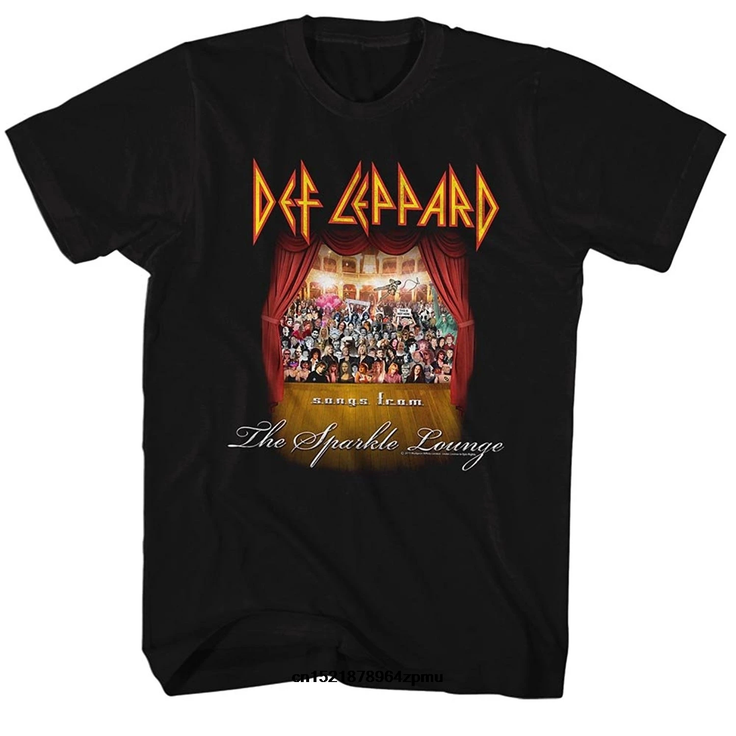 Мужская футболка Def Leppard s Sparklelounge хлопковая забавная новинка для мужчин| |