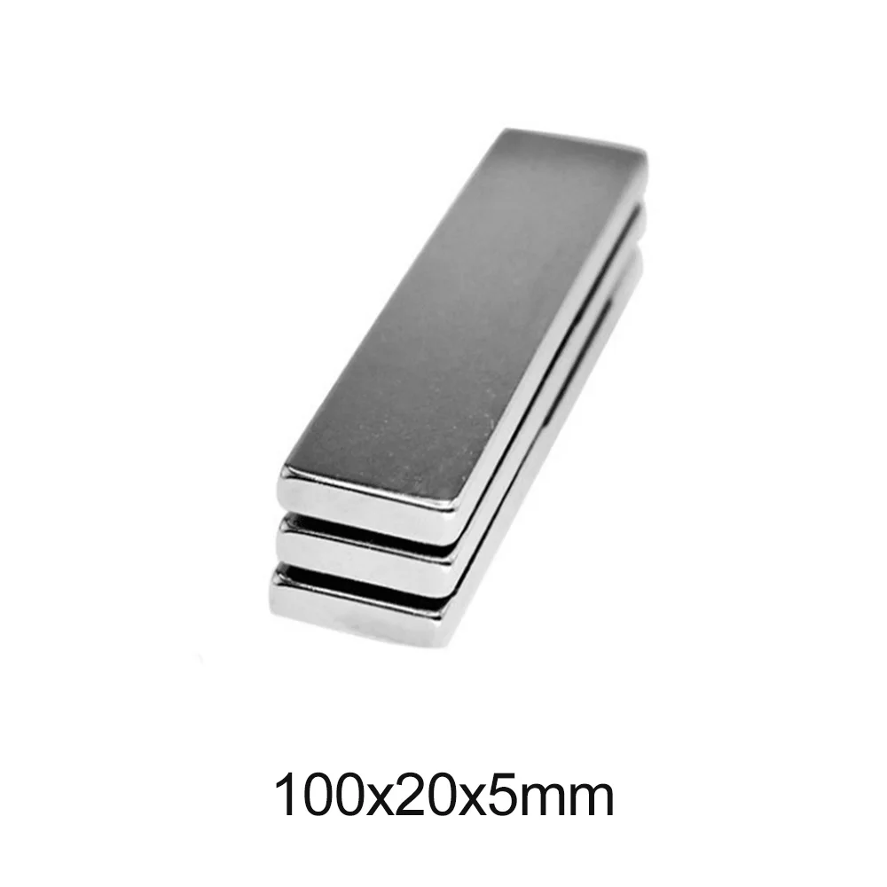 Редкоземельные магниты 100x20x5 1 ~ 5 шт. 100 мм x 20 прямоугольные постоянный неодимовый