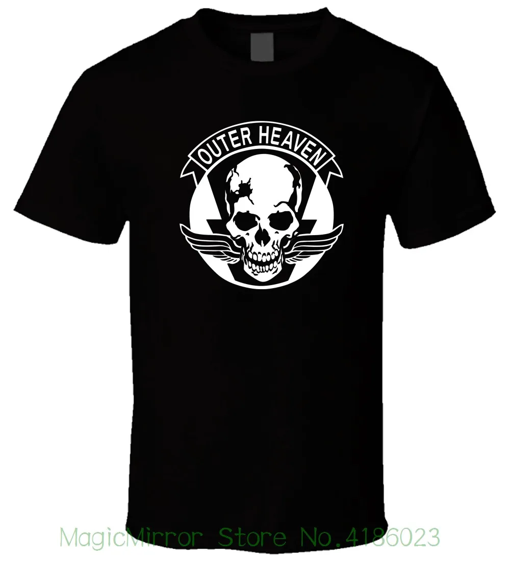 

Outer Heaven Metal Gear Solid 3 Men T Shirt Streetwear Funny Print Clothing Hip-tope Mans T-shirt Tops Tees