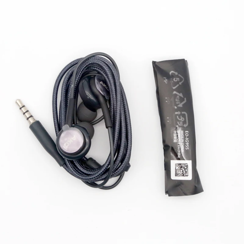 Оригинальные наушники Samsung Akg EO-IG955 с микрофоном проводные 3,5 мм с микрофоном внутриканальные наушники для смартфона Galaxy S10 S9 S8 S7.