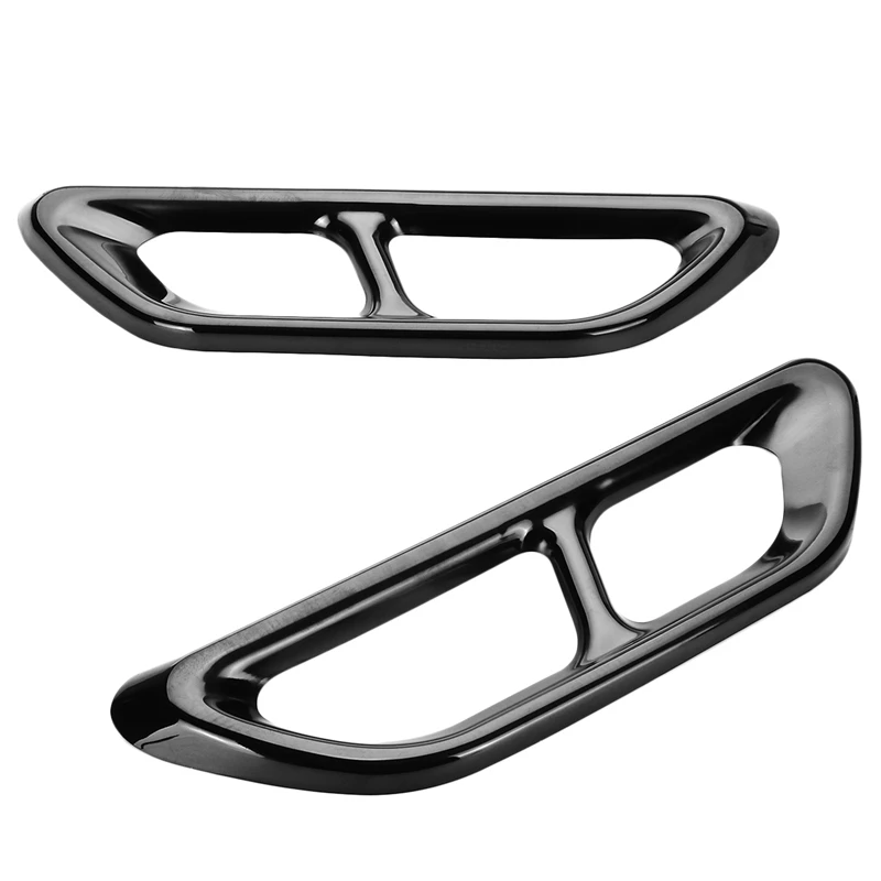 Черный титановый задний цилиндр выхлопной трубы Накладка подходит для Accord 2018