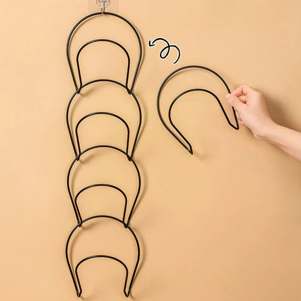 Крючок для хранения шляпы за дверью, многофункциональная кованая полка для шарфа, железная металлическая полка для хранения, органайзер дл...