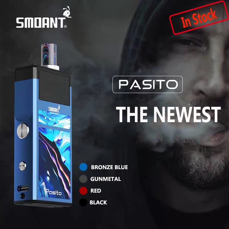 Электронная сигарета Smoant Pasito комплект вейпа с аккумулятором 1100 мАч емкость 3 мл
