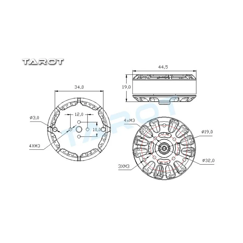 Таро мотор радиоуправляемого квадрокоптера 4008 Мартин RC для Дрон Квадрокоптер