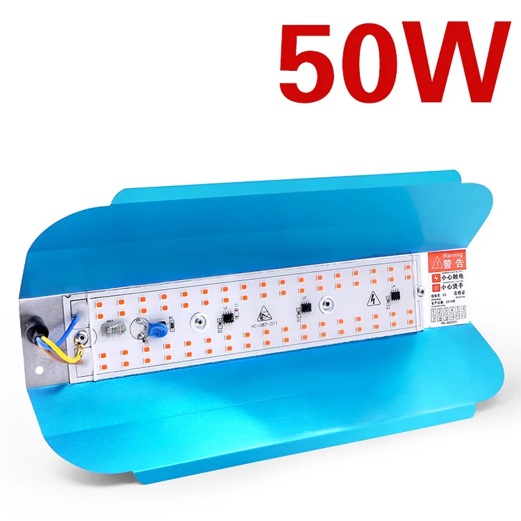 LED light 50W EnwYe 50 Вт 100 Вт растительный свет роста COB Светодиодный прожектор роста растений AC 220 В завод парниковый эффект; Выращивание растений без почвы прожектор - Испускаемый цвет: LED light 50W