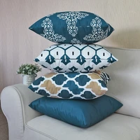 free shipping 40455060cm twill waterproof colorful print outdoor pillowcase summer cool cushion cover for patio sofa balcony