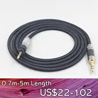 LN007541 6,5 мм XLR 4,4 мм сверхмягкий нейлоновый кабель OFC для наушников Shure SRH840 SRH940 SRH440 SRH750DJ Philips SHP9000 SHP8900