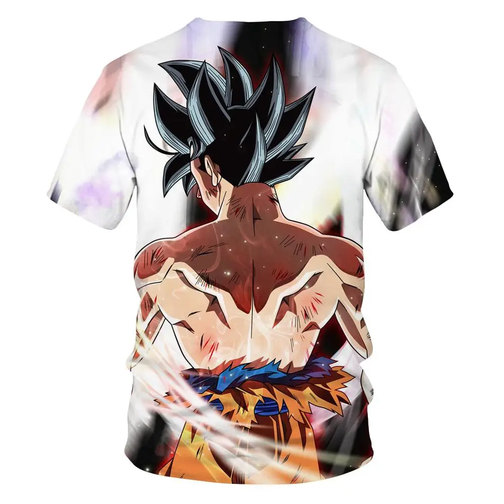 Новинка 2020 футболки с 3D принтом Dragon Ball Z забавная футболка мультипликационным