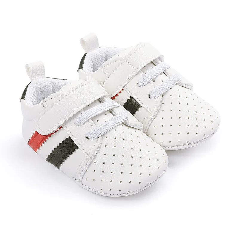 fashion White leather Kids Baby Boy Shoes Sports Sneakers Non-Slip Breathable Soft Sole infant Newborn Baby Girls Toddlers shoes