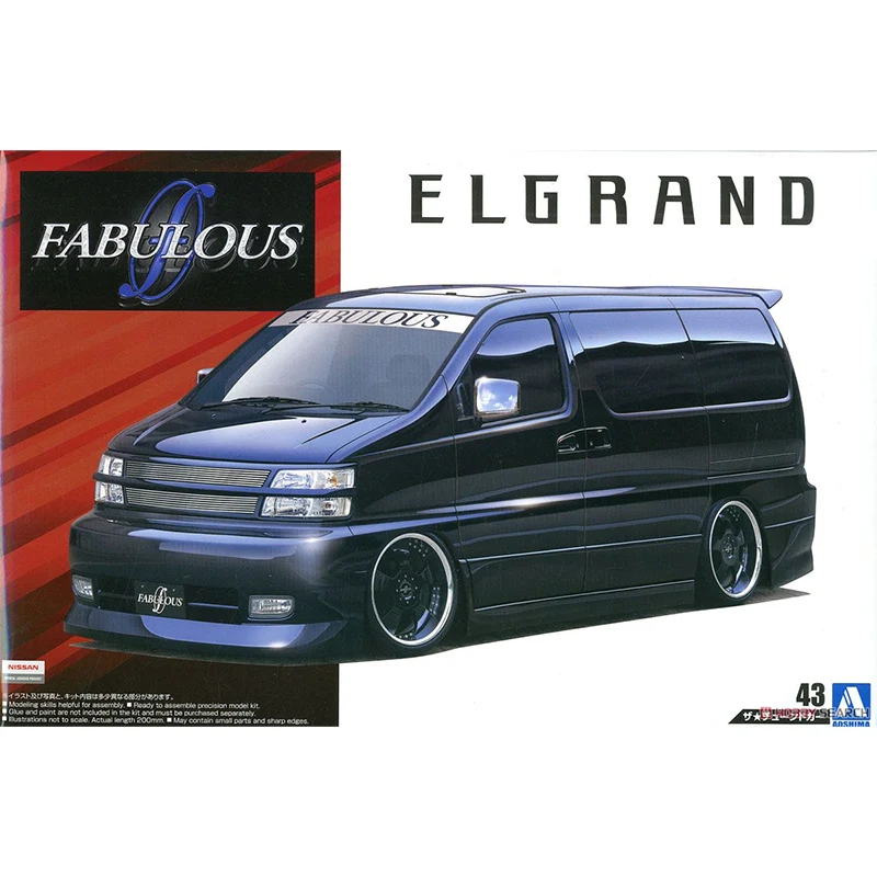 

Модель автомобиля aoshin 1/24 NISSAN FABLOUS APE50 ELGRAND '00 #05452