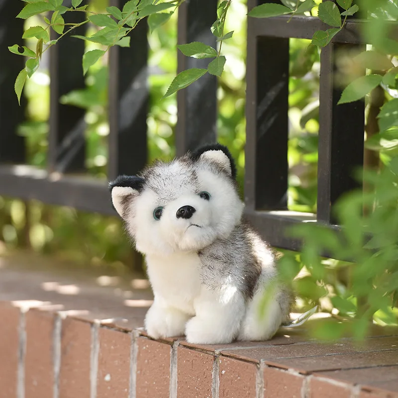 Kawaii щенок мягкие игрушки 10/20 см Милая симуляция хаски собака плюшевые куклы Дети