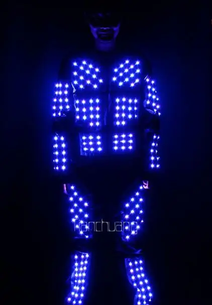 

Cool LED Stage Wear Cosplay Novel Glowing Clothes Stylish Monks Clubwear LED Costume Clothes for Party