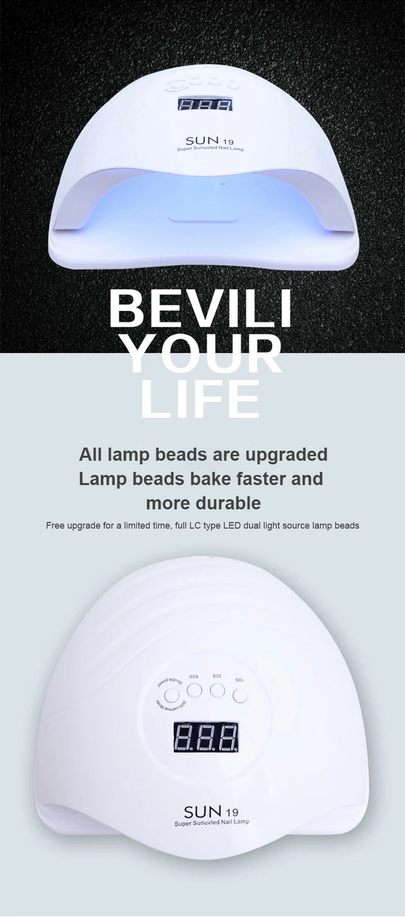 

80W UV LED Lamp For Nails Dryer Sun Light Nail Lamp For Manicure Smart LCD Display For All UV LED Gel Polish Nail Tool 2021 NEW