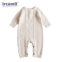 2022 spring new toddler baby romper knitted cotton thread bodysuit infant jumpsuit knitwear outfits newborn sweater overalls