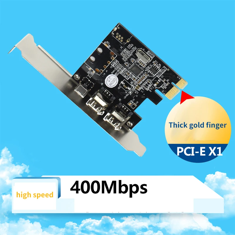 PCIe Combo 3 порта 1394A 1x 4Pin 2x 6Pin Плата расширения PCI Express к IEEE 1394 контроллер адаптера для