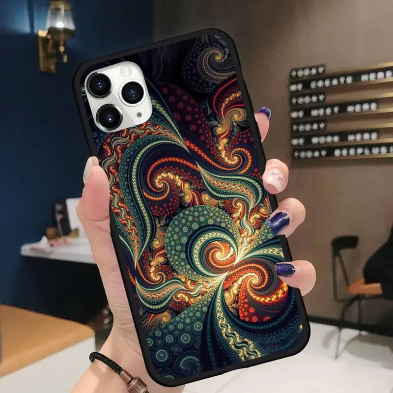 

Colored metal painting flower Phone Case for iPhone 11 12 pro XS MAX 8 7 6 6S Plus X 5S SE 2020 XR Soft silicone