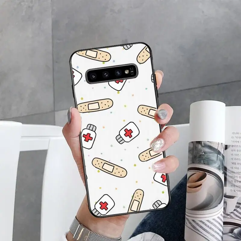 

Cartoon Medicine Doctor Nurse Phone Case For Samsung Galaxy S5 S6 S7 S8 S9 S10 S10e S20 edge plus lite