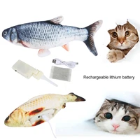 flopping fish moving fish plush toy with light and sound realistic flopping fish wiggle fish toys motion kitten toy