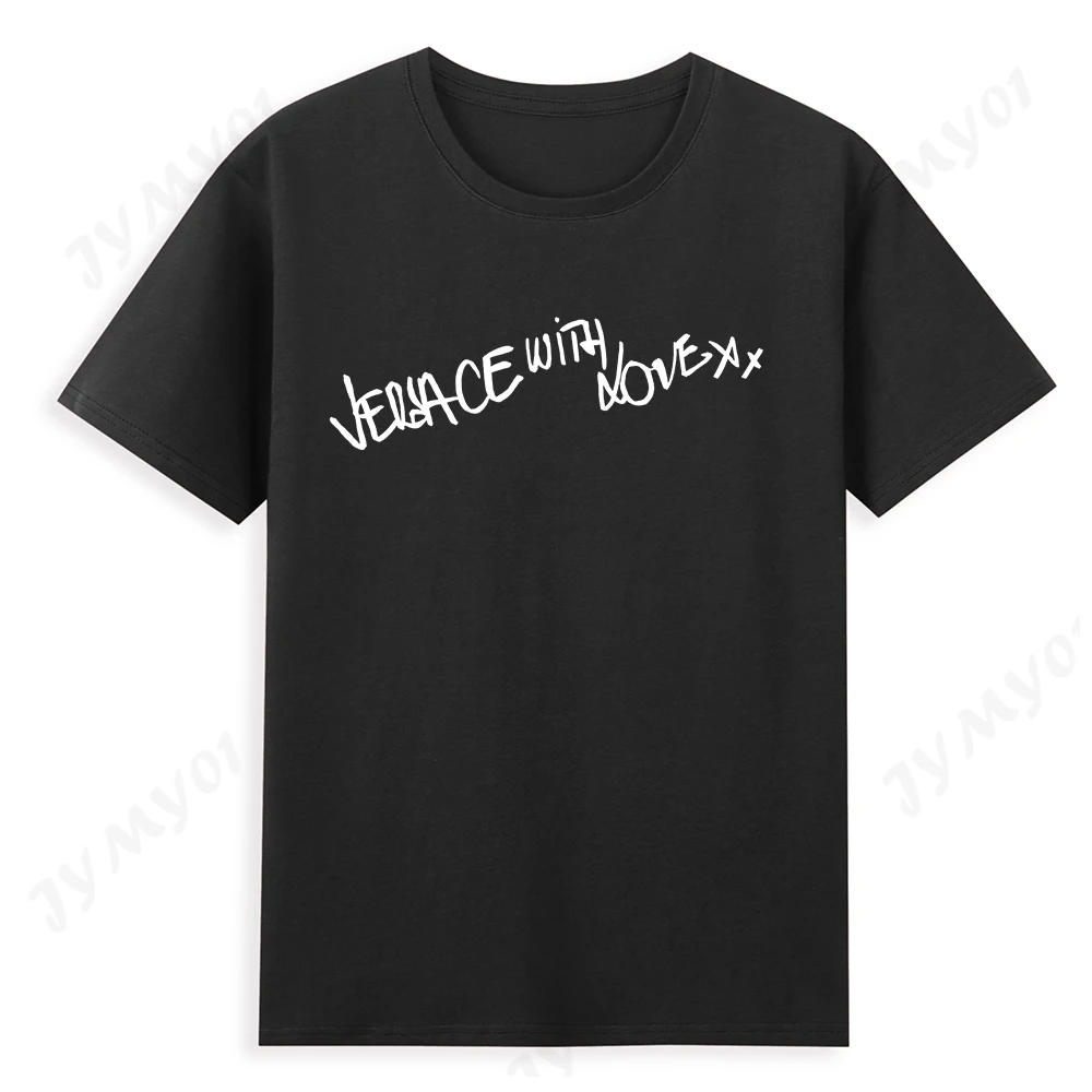 Модная мужская футболка новинка 2021 трендовый топ с буквами Простое Повседневное