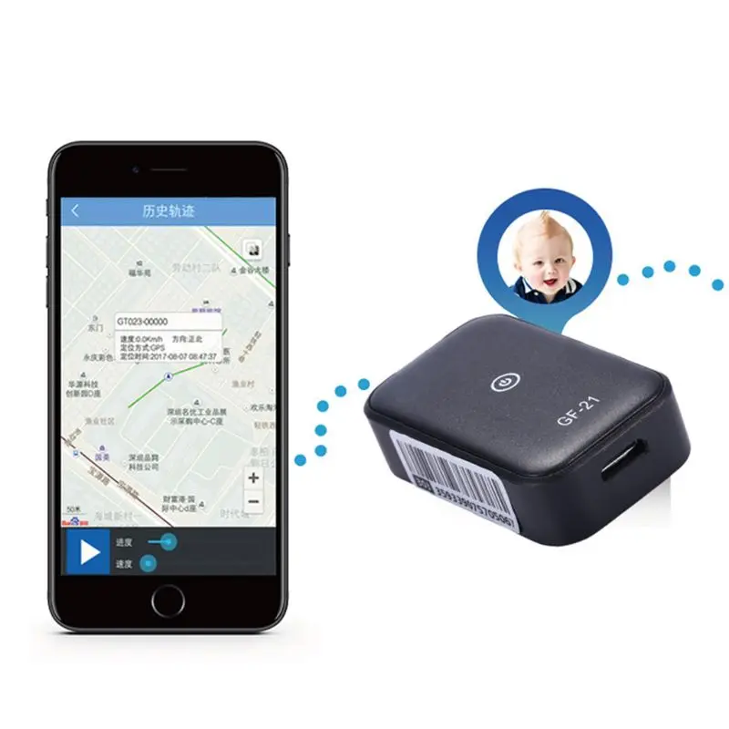 

GF21 GF21 Mini GPS Real Time Car Tracker Anti-Lost Device Voice Control Recording Locator High-definition Microphone Positioning