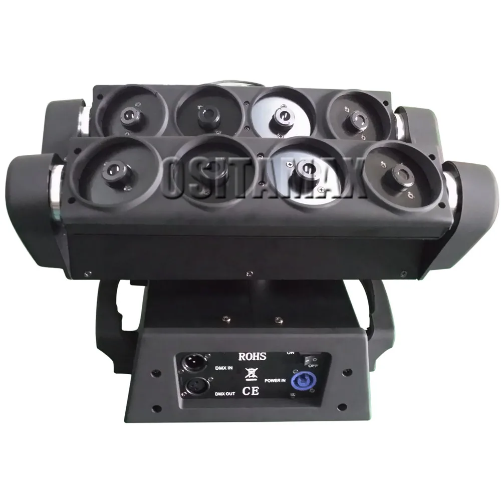 8 Eyes RGB Laser Beam Moving Head Light Spider Projector Professional DJ Stage Lighting Lights Party Lasers | Освещение