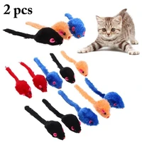 2 pcsset funny cat toy creative simulation plush mice shaped kitten teasing toy cat chew bite resistant toys cats supplies