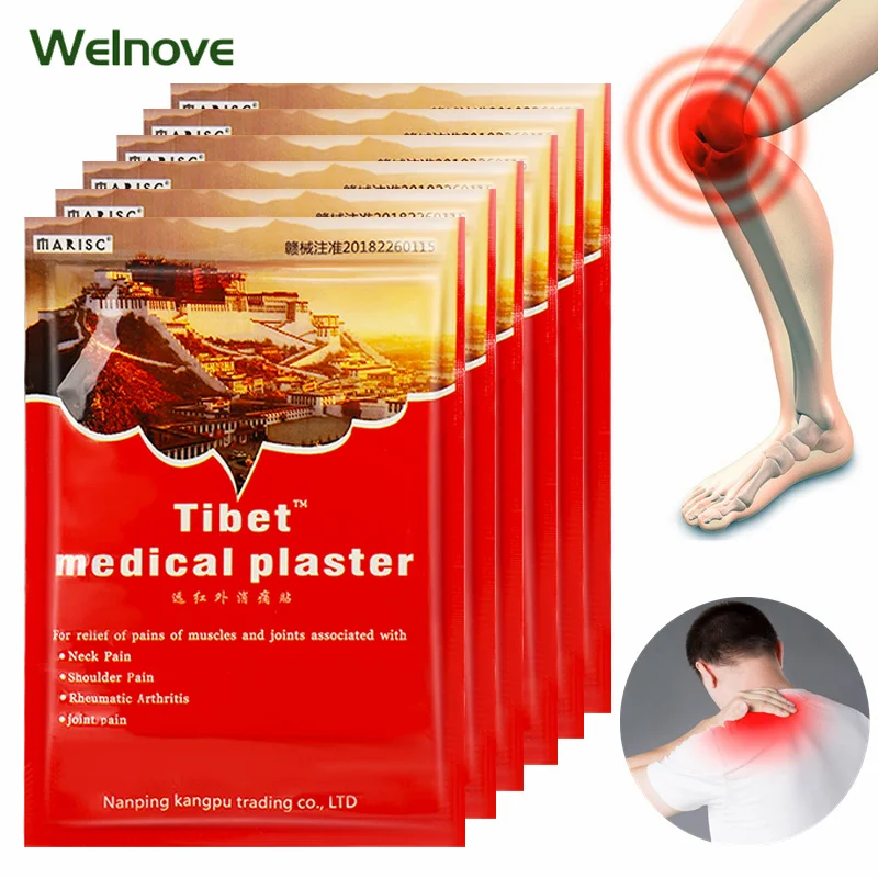 

8pcs Tibet Medical Plaster Arthritis Rheumatoid Orthopedic Pain Relief Patch Joints Back Knee Shoulder Sprain Relieve Pain Paste