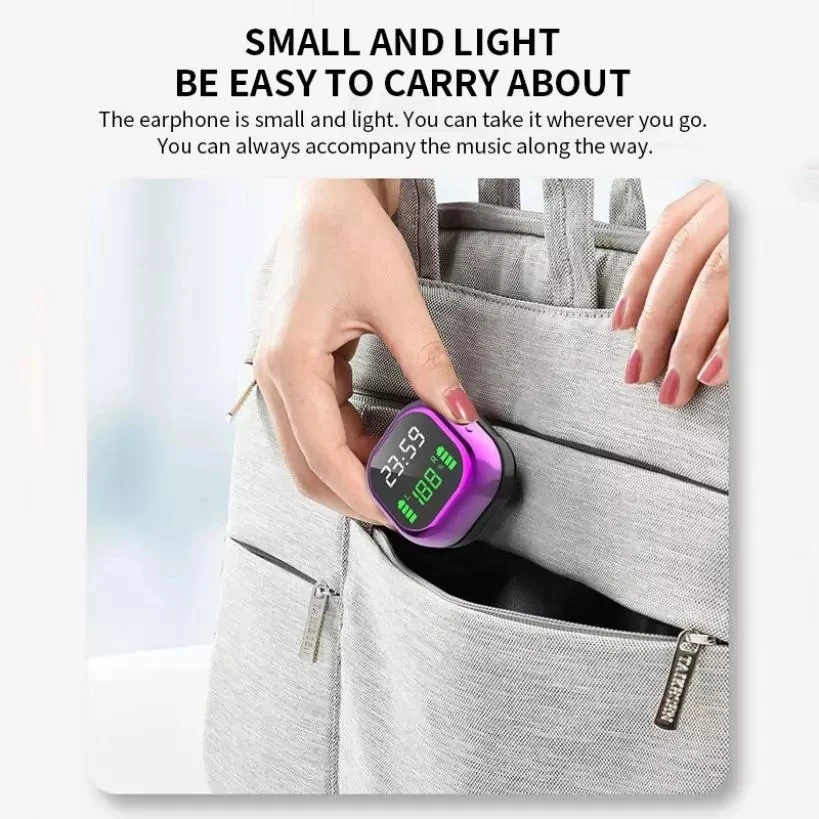 

Bluetooth Headest 5.1 Wireless Headphone With Clock Watch Sport Waterproof S6 TWS Bluetooth Earphone Touch Control Music Earbuds