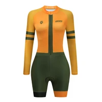 frenesi women macaquinho long sleeve jumpsuit clothes cycling triathlon suit bicycle skinsuit set bike maillot ropa ciclismo