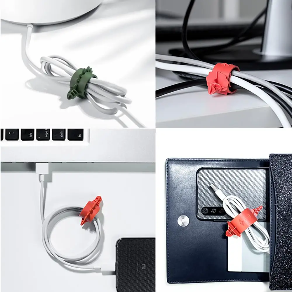 Xiaomi Bcase 4 шт./кор. устройство для сматывания шнура питания и животных Форма