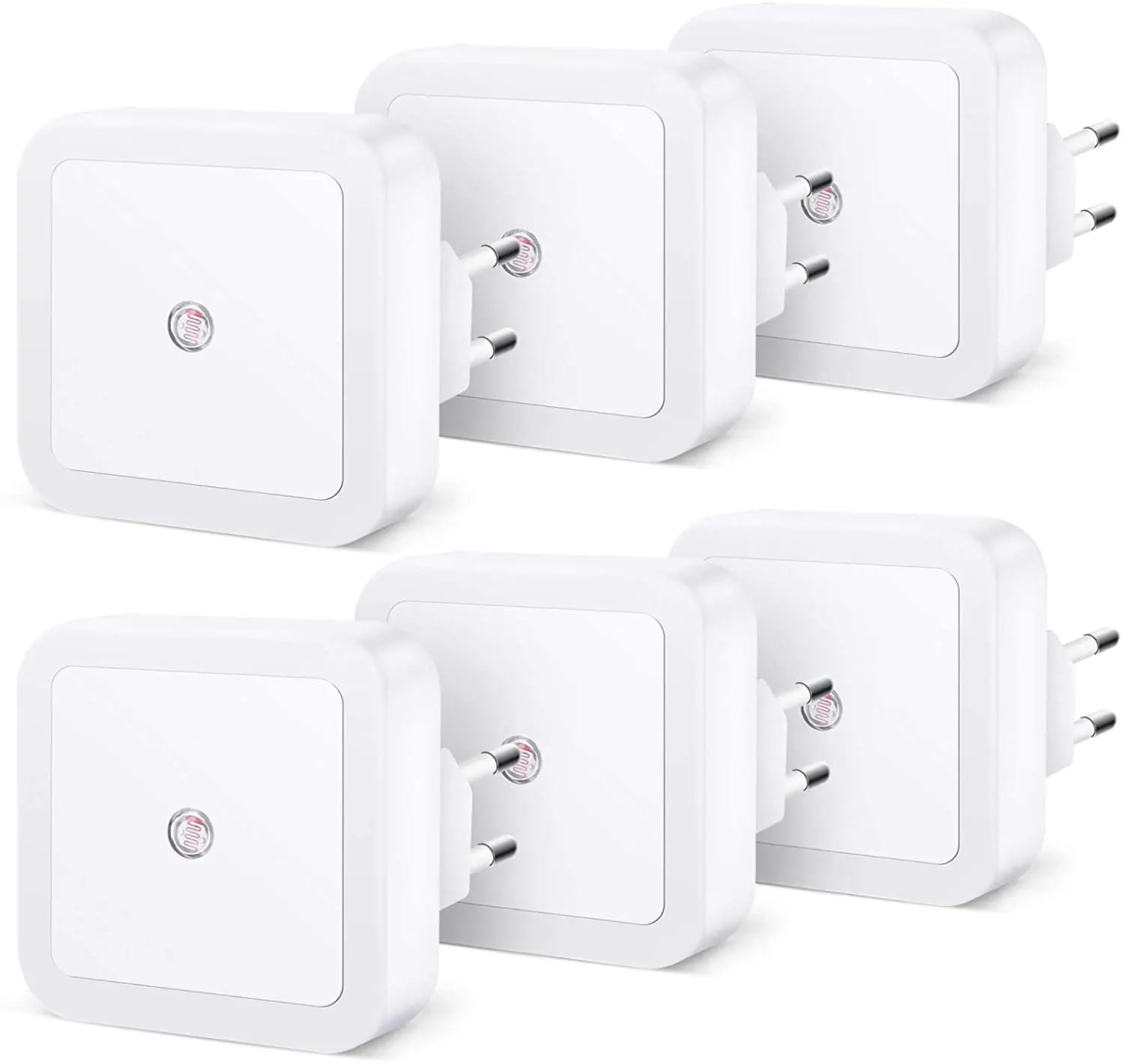 

Светодиодный ночник с датчиком движения, 6 шт./компл., автоматическое ВКЛ./ВЫКЛ., прикроватный настенный светильник для туалета, чулана, лестн...