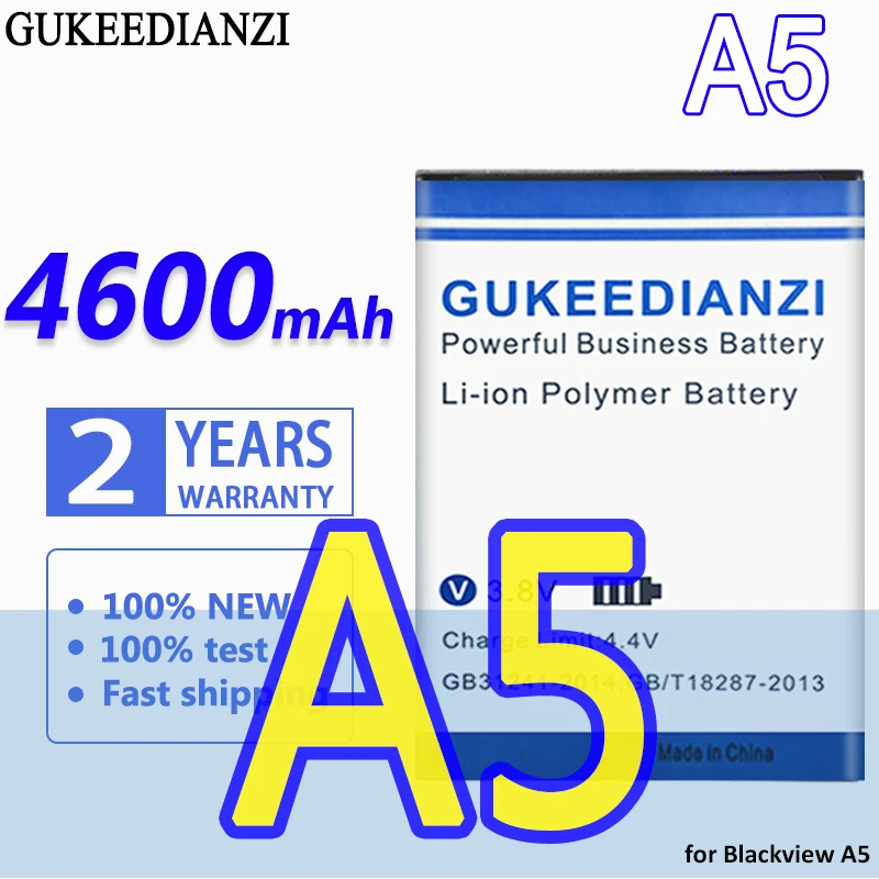 

High Capacity GUKEEDIANZI Battery 4600mAh for Blackview A5